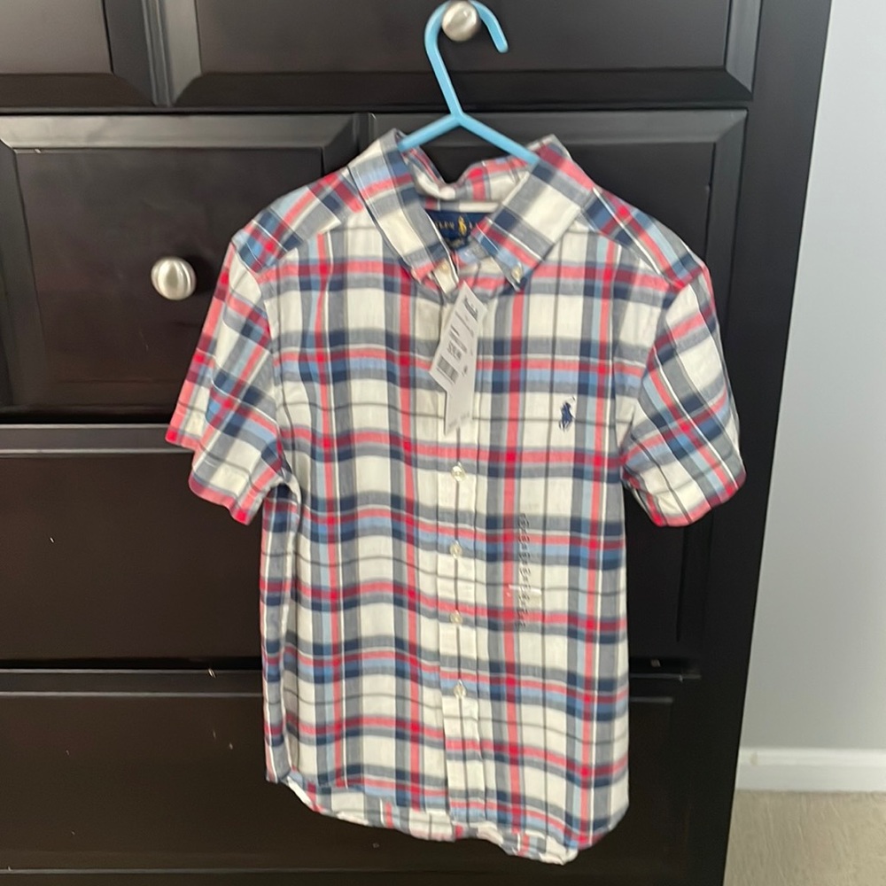 Ralph Lauren Short Sleeve Boys plaid shirt